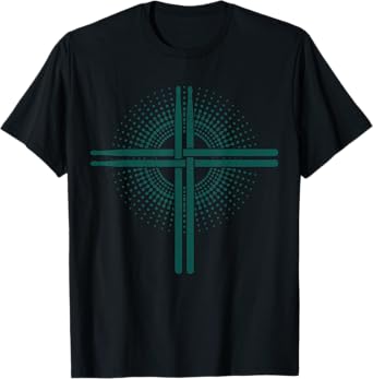 Christian Drummer Drumsticks Cross Drumming for Jesus T-Shirt