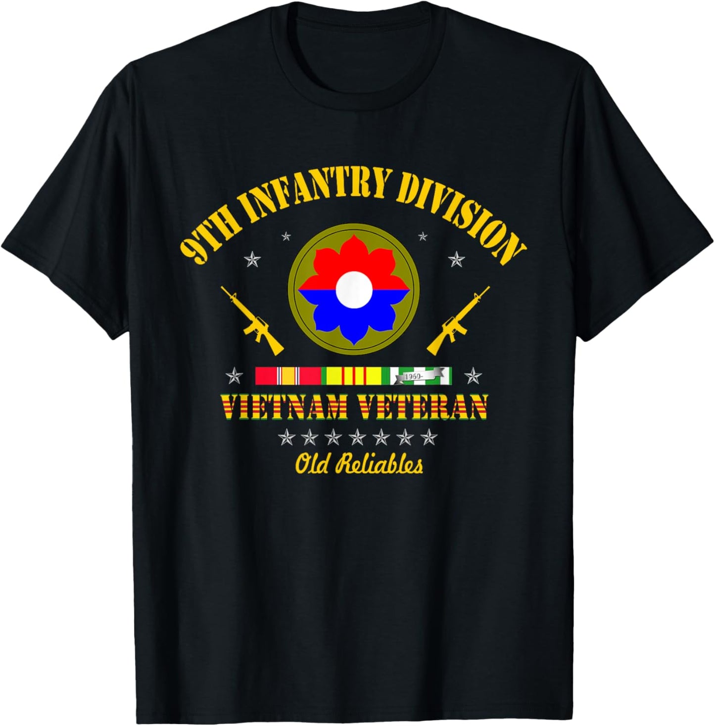 9th Infantry Division Vietnam Veteran Old Reliables Veteran T-Shirt