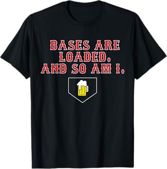Southie Boston Baseball Bases Are Loaded Beer Drinking T-Shirt