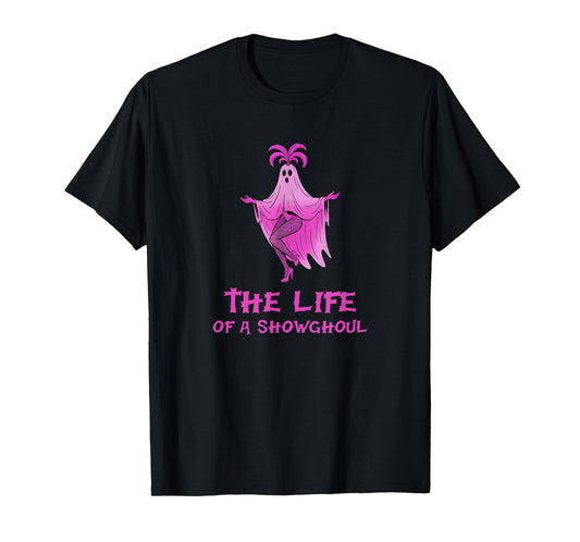 The Life of A Showghoul Retro Skeleton T-Shirt