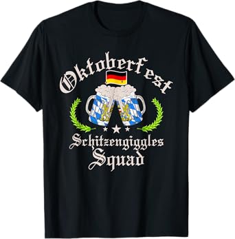 German Bavarian Oktoberfest Schitzengiggles Squad Men Women T-Shirt