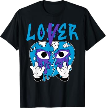 Loser Lover Drip Heart Tee Color Aqua Matching Outfit T-Shirt