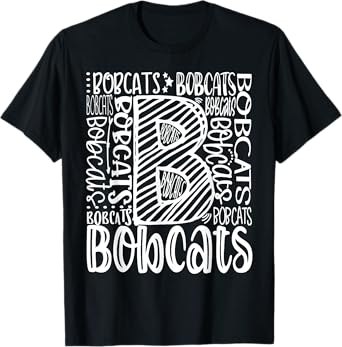 Bobcat School Spirit Leopard Sport Fan Game Day Party Men Women Kids T-Shirt