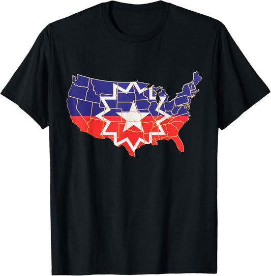Black Proud African American for Juneteenth Flag T-Shirt