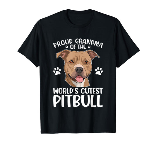 Proud Grandma World's Cutest Pitbull T-Shirt