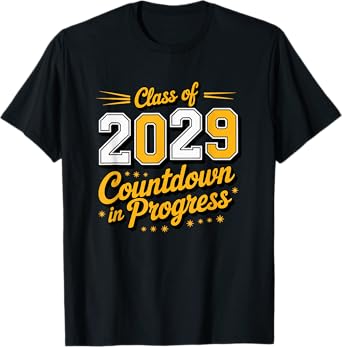 Class of 2029 Countdown Begins Now T-Shirt