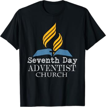 Seventh Day Adventist Church Jesus Christ Religion Vintage T-Shirt, Unisex-Adults, Black, Small, Short Sleeve, T-Shirt