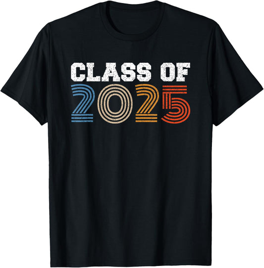 Class Of 2025 Graduate for Family Him Her Retro Graduation T-Shirt