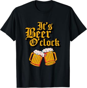 Its Beer O'clock Oktoberfest Mugs Halloween Beer T-Shirt