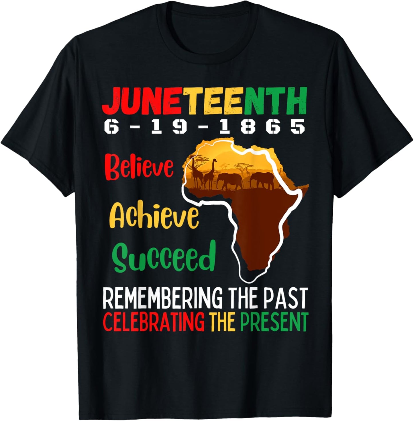 Juneteenth Is My Independence Day Black Pride Melanin 1865 T-Shirt
