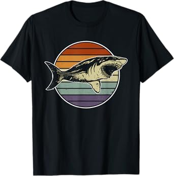 Retro Megalodon Tooth Shark Lover T-Shirt