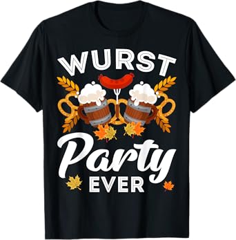Wurst Party Ever Beer German Oktoberfest Funny T-Shirt