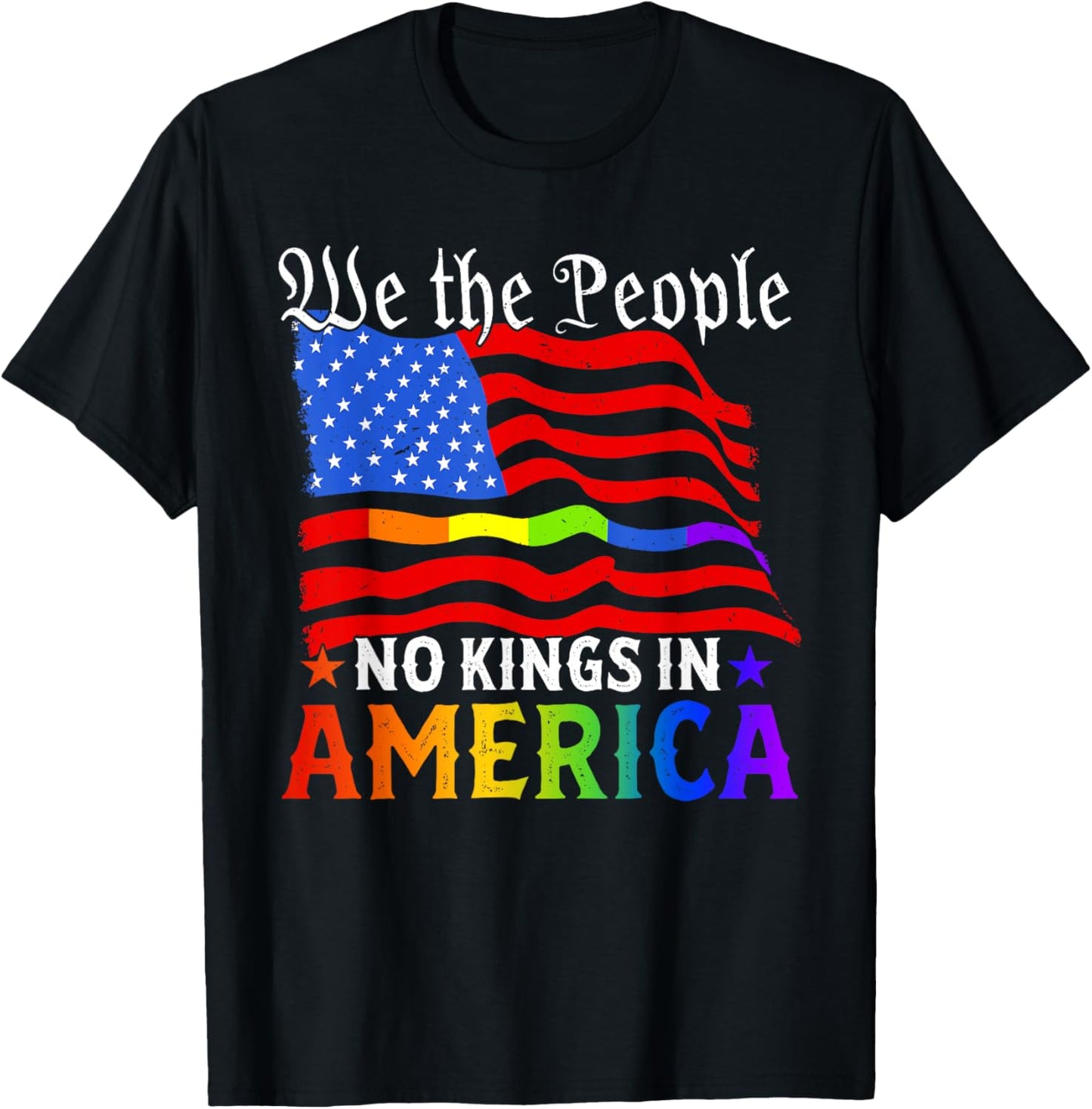 Patriotic Pro-democracy Protest June 14 No Kings In America T-shirt