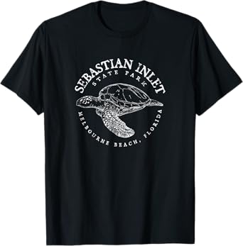 Sebastian Inlet State Park Florida Scuba Diving Turtle T-Shirt