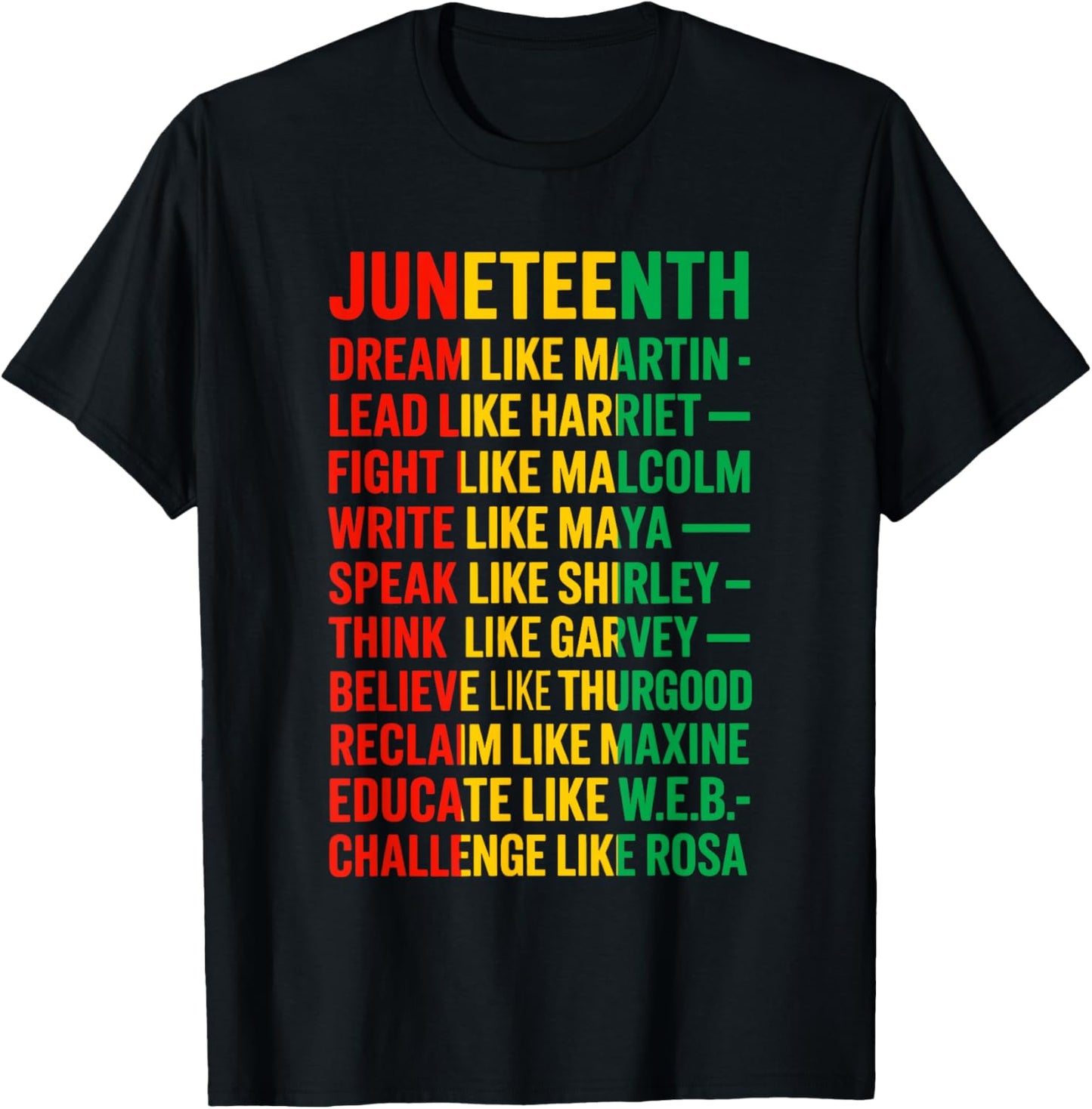 Juneteenth Dream Like Martin Black History African Leader T-Shirt