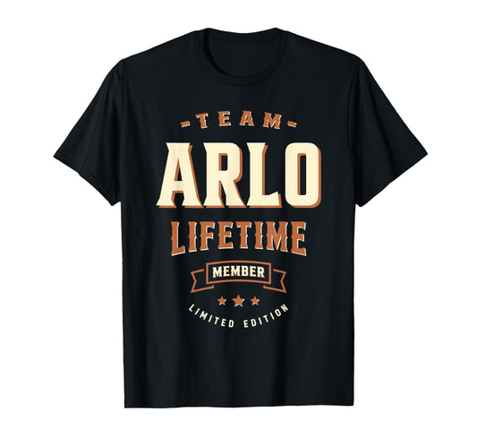 Team Arlo Lifetime Member Funny Name Arlo T-Shirt