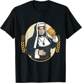 Nun drinks beer T-Shirt