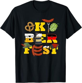 German Oktoberfest Funny Oktoberfest Costume Men Oktoberfest T-Shirt