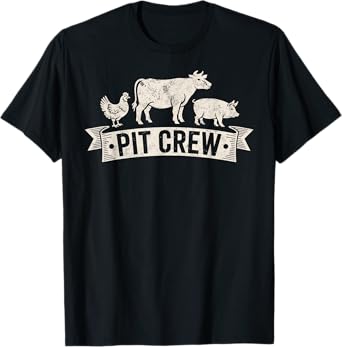Smoking Grilling Pit Crew Grill & BBQ Lover Family Matching T-Shirt