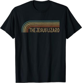 Vintage The Jesus Lizard Retro Stripes Musician T-Shirt