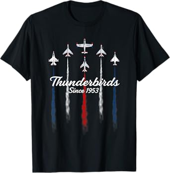USAF Thunderbirds TBirds 57th Wing Vintage Airshow Gift Tee T-Shirt