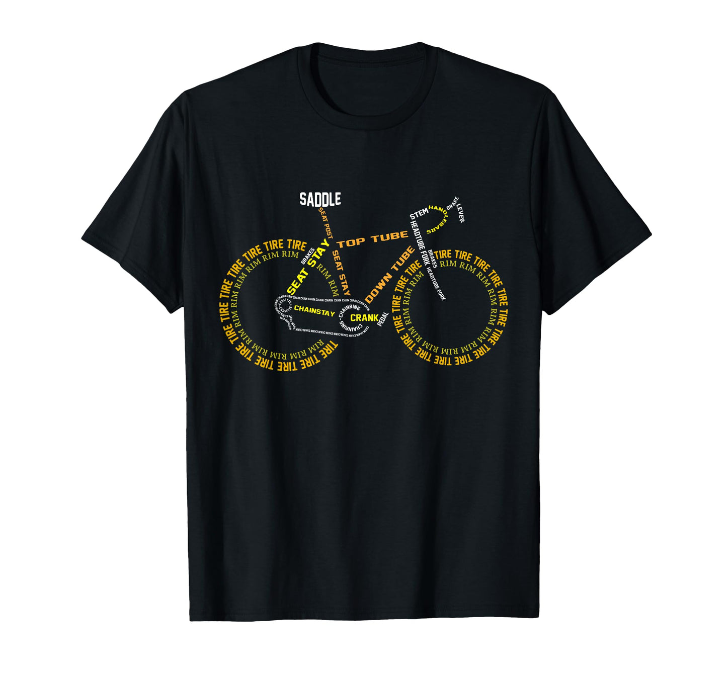 Funny Bicycle Anatomy Cyclist Cute Cycling Is Life Bikes T-Shirt