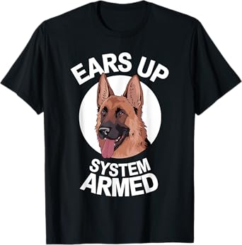 German Shepherd Art For Men Women German Shepherd Dog Lover T-Shirt