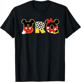 Disney Mickey & Minnie "Bro" Brother Family Trip Vacation T-Shirt