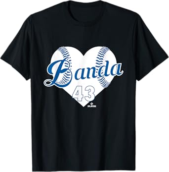 Baseball Heart Anthony Banda Los Angeles Baseball MLBPA T-Shirt