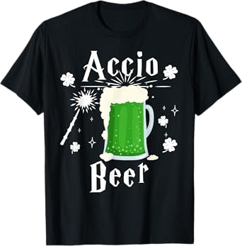 Accio Beer Funny St Patrick's Day Drinking T-Shirt