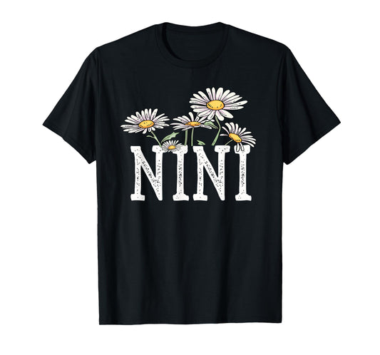 Nini Floral Chamomile Design Mother's Day Gifts Nini T-Shirt