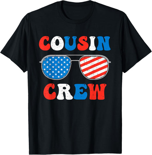 Cousin Crew 4th Of July Patriotic American Family Matching T-shirt