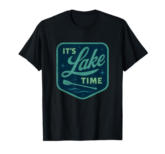 It's Lake Time Summer Art For Men Women Boating Lake Life T-Shirt