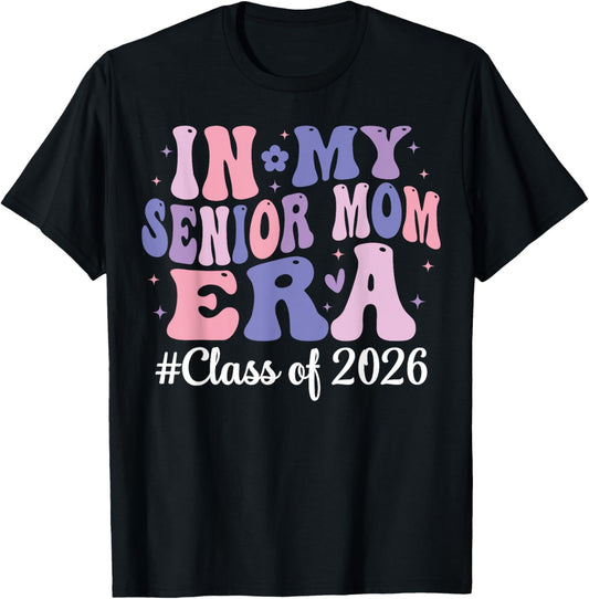 Groovy Senior Mom Class Of 2026 Senior Mom Tee | TeeBrew