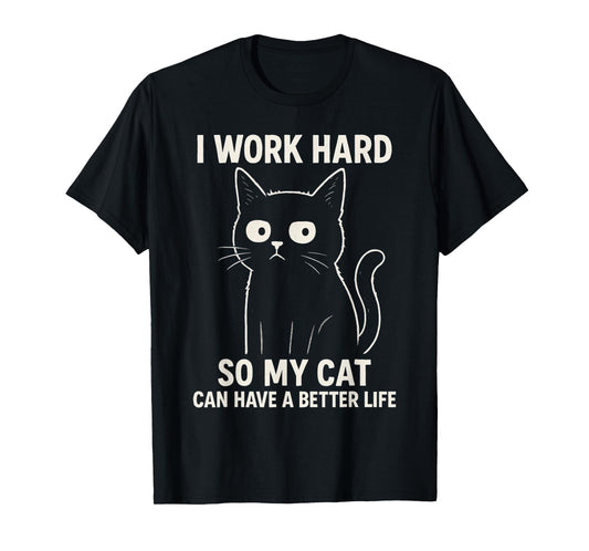 Funny Cat Graphic Tee Men Women Coworker Meme Humor T-Shirt