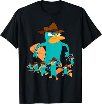 Disney Phineas and Ferb Perry the Platypus Agent P Poses T-Shirt