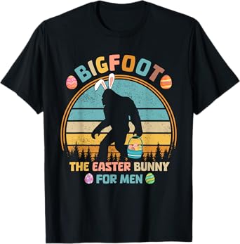 Bigfoot The Easter Bunny For Men Funny Sasquatch Easter T-Shirt