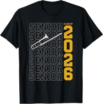 Class of 2026 Senior Trombone Player for Trombonist T-Shirt