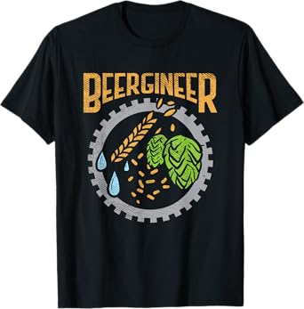 Beergineer Craft Beer Hops Homebrew Beer Brewing and Brewer T-Shirt