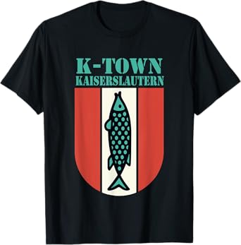 K-Town Kaiserslautern Germany Fish Emblem Vintage T-Shirt
