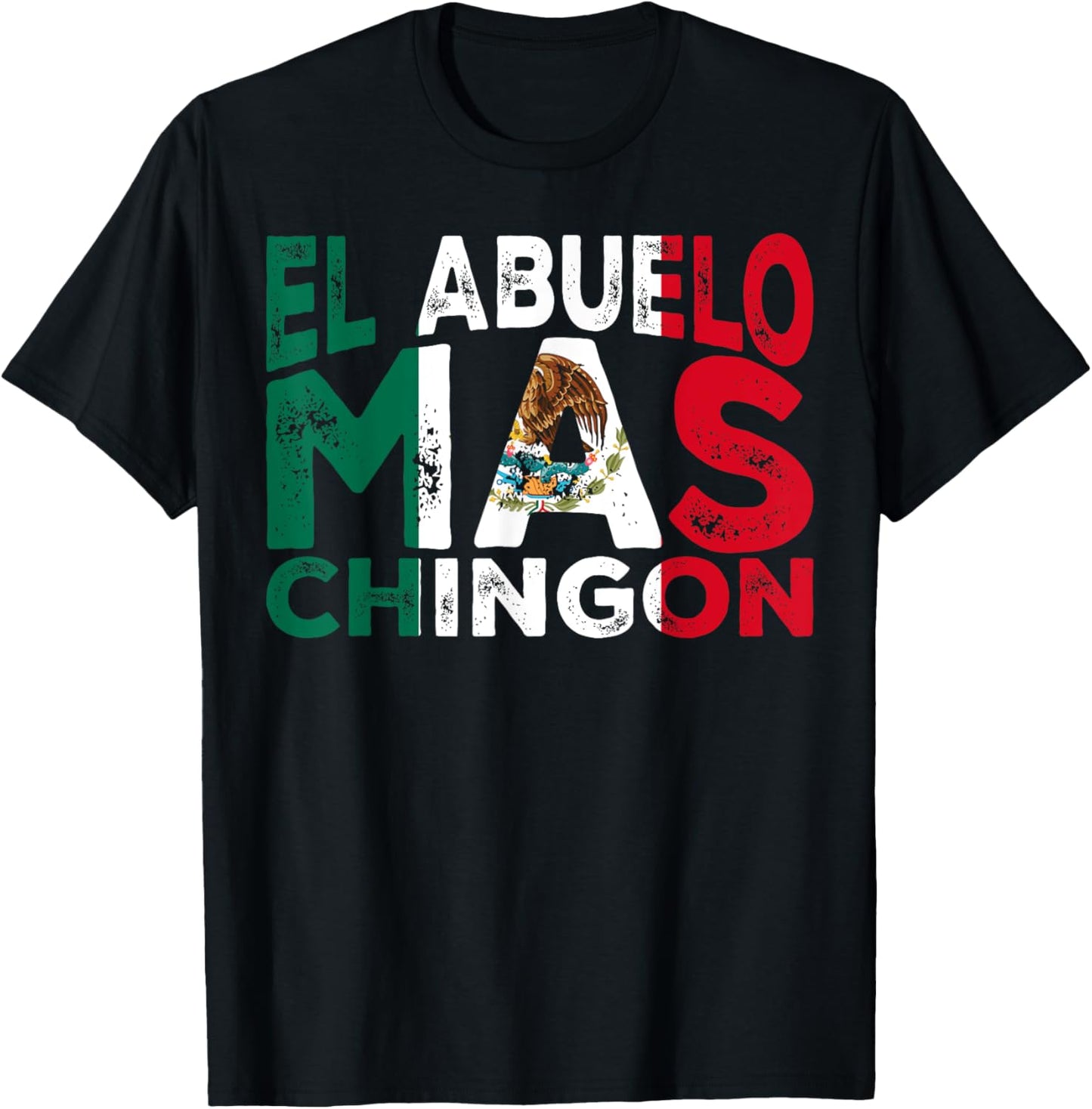 El Abuelo Mas Chingon Mexican Grandpa Father's Day T-Shirt