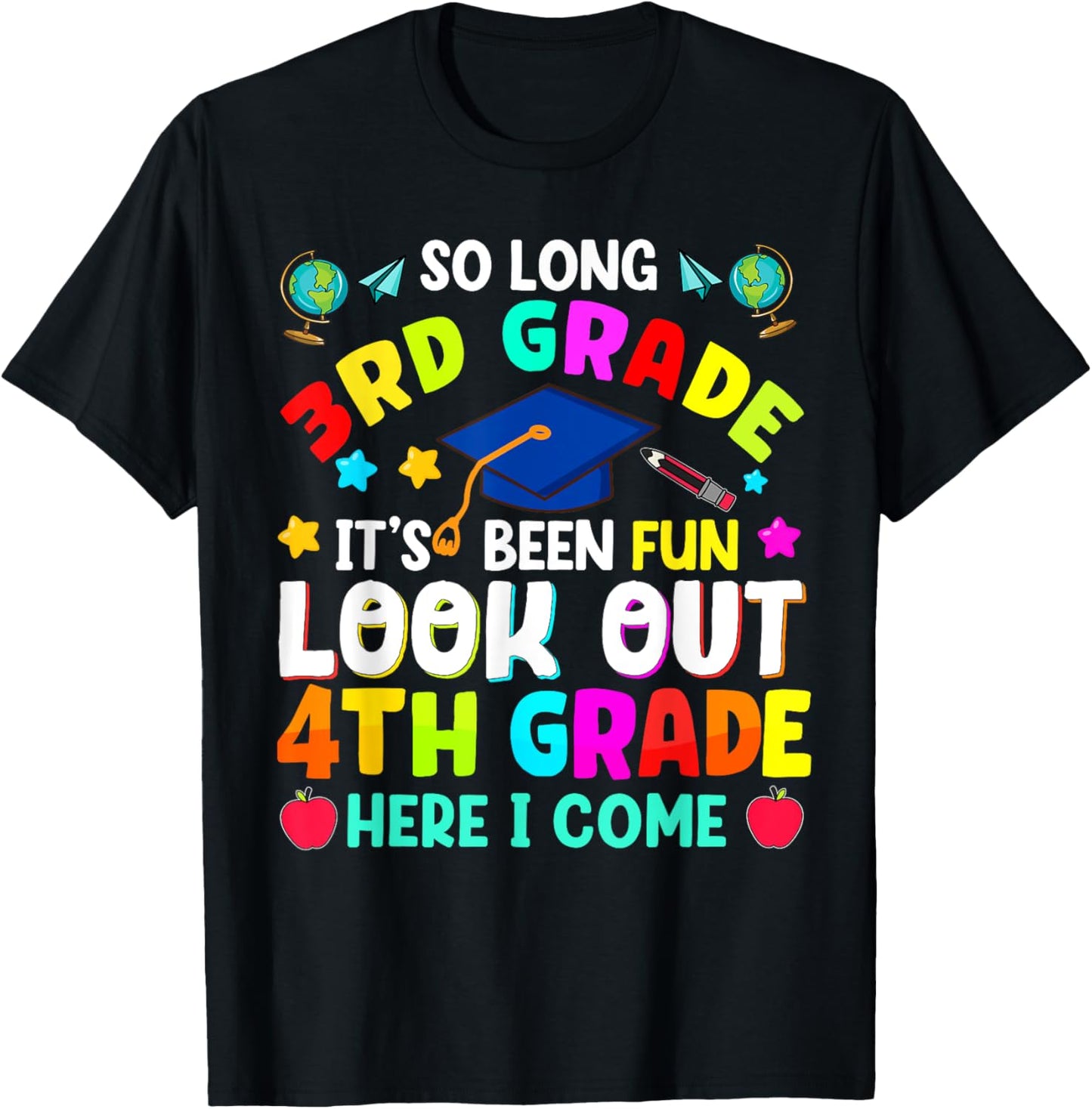 So Long Third Grade Graduation Teacher Kids Tee by TeeBrew