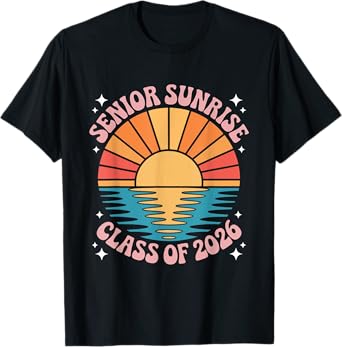Vintage Senior Sunrise 2026 Seniors of Class Graduation T-Shirt