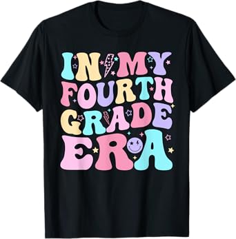 In My Fourth Grade Era Girl Back To School 4th Grade Teacher T-Shirt