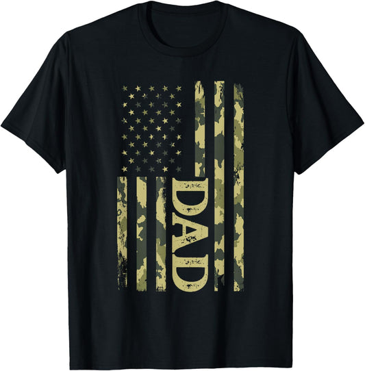 USA Patriotic Dad Father's Day American Flag 4th Of July Dad T-Shirt