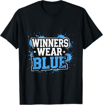 Wear Blue Spirit Funny Winners Team Game Color War T-Shirt