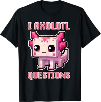 Kids Funny I Axolotl Questions Graphic T-Shirt