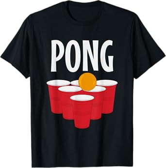 Funny Beer Pong drinking Halloween Carnival Partner Costume T-Shirt