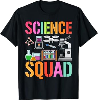 Vintage SCIENCE SQUAD Technology Teacher Team Student STEM T-Shirt