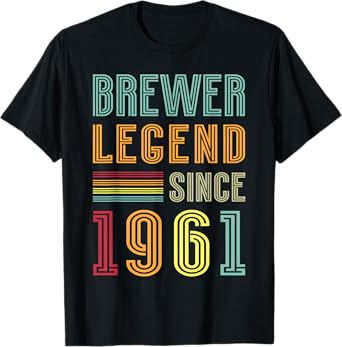 Brewing Legend 1961 Brewery Brewmaster 64 Years Brewer T-Shirt